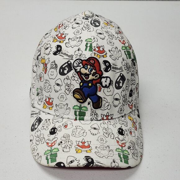 Super Mario Bros. All over Print A Flex Fitted hat Cap - Picture 3 of 12